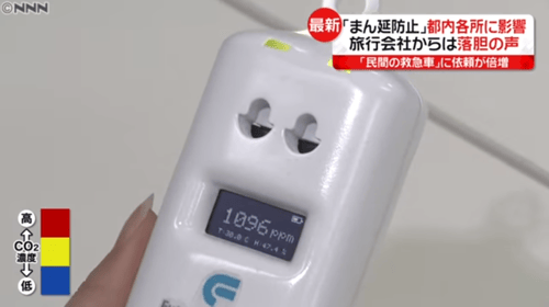 外出先でもサッと換気確認 持ち歩きできるCO2濃度計測器- 「ハンディ
